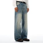High Rise Wide Leg Vintage Light Wash Jeans
