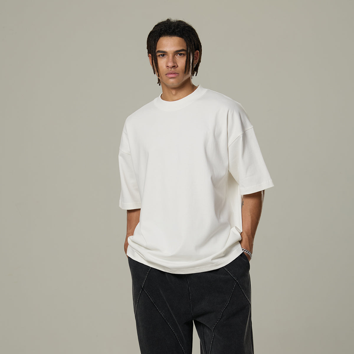 Heavyweight Drop Shoulder Cotton Tee 10.5oz