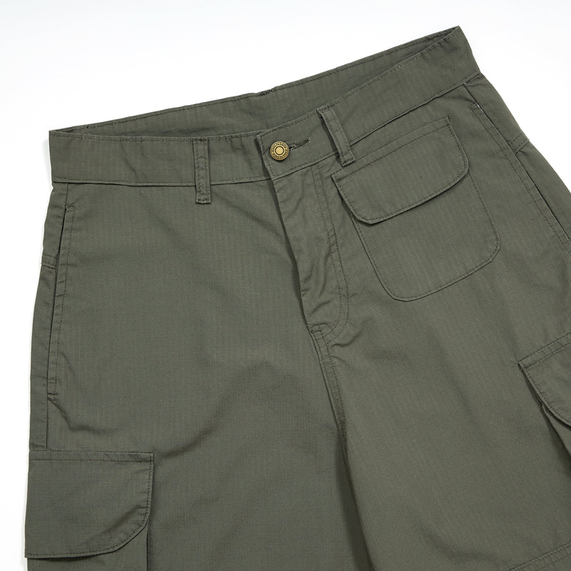 Straight Leg Cargo Cropped Pants