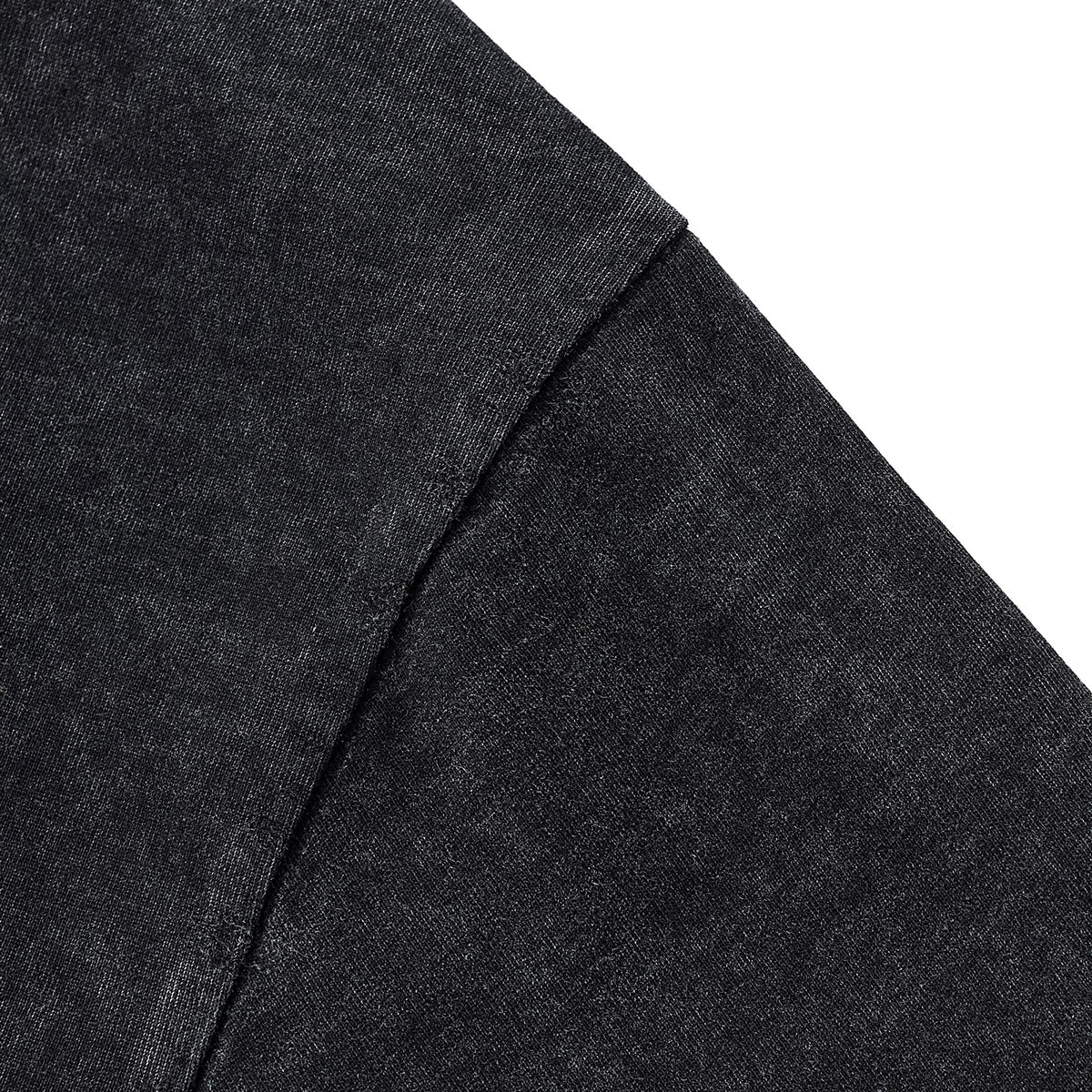 Patchwork Asymmetrical Hem T Shirt 7.8oz