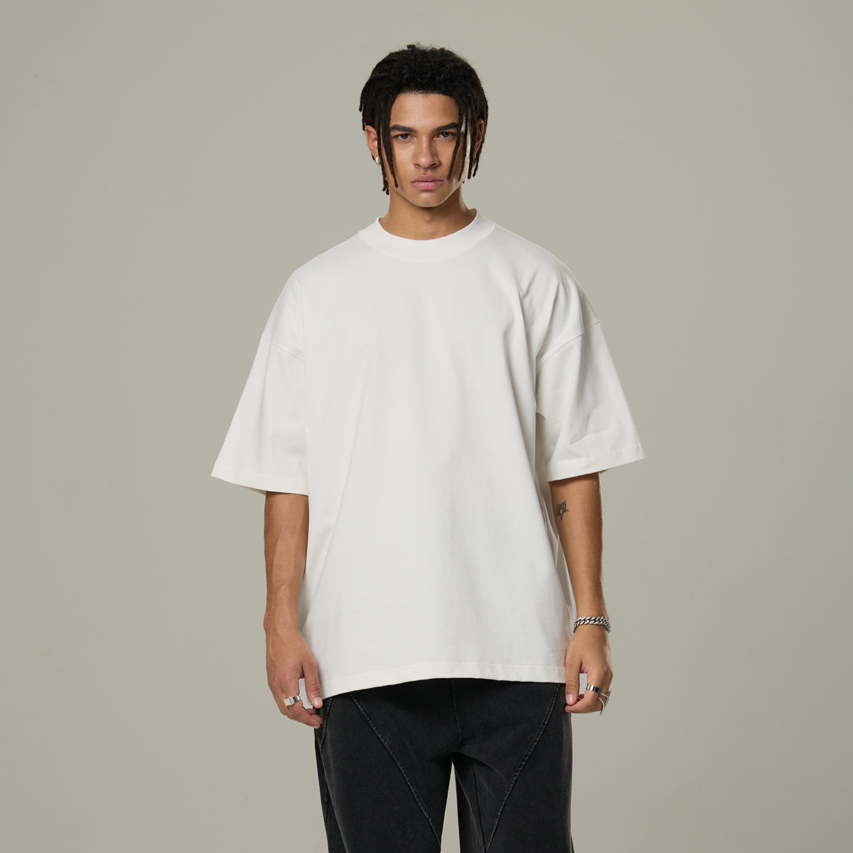 Heavyweight Drop Shoulder Cotton Tee 10.5oz