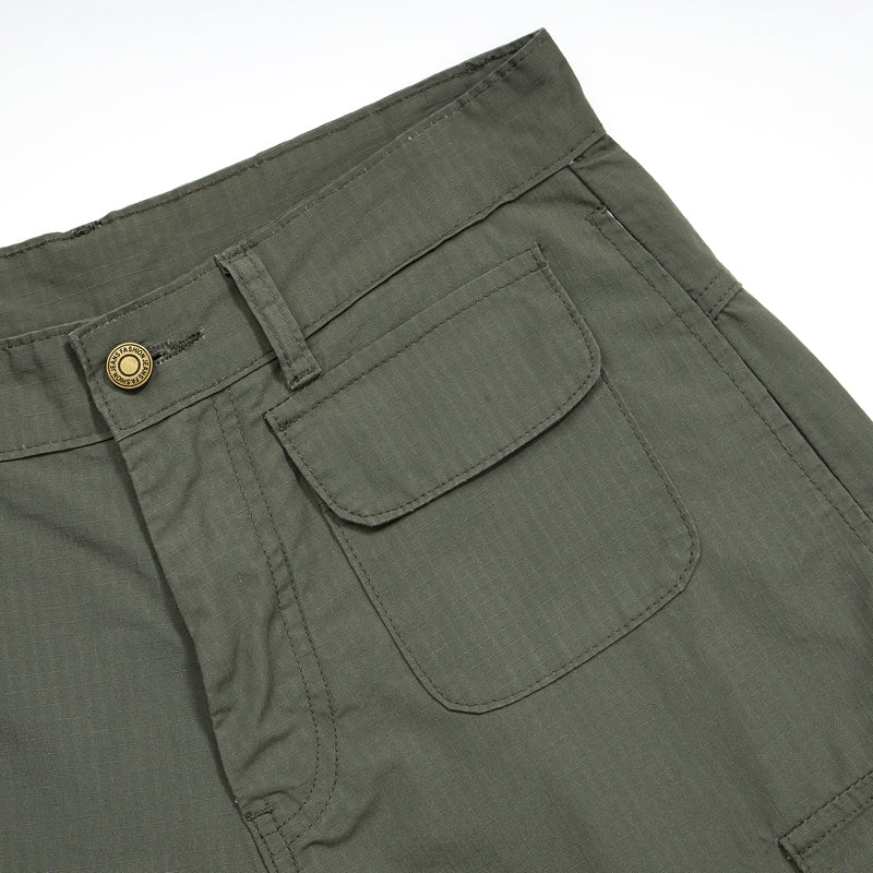 Straight Leg Cargo Cropped Pants