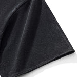 Patchwork Asymmetrical Hem T Shirt 7.8oz