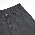 Dark Gray Cargo Cropped Pants
