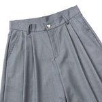 Double Pleat Relaxed Fit Bermuda Shorts
