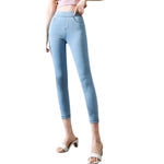 Slim Fit High-Waisted Capri Jeggings