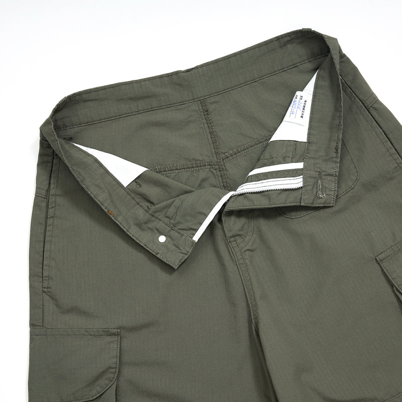 Straight Leg Cargo Cropped Pants
