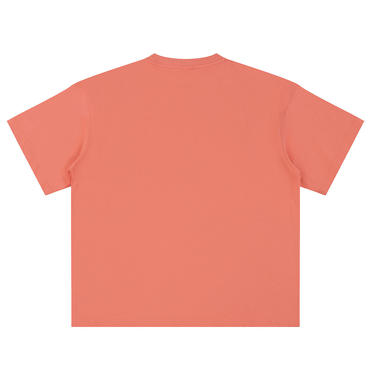 Relaxed Fit Boxy Solid Color Minimal Tee