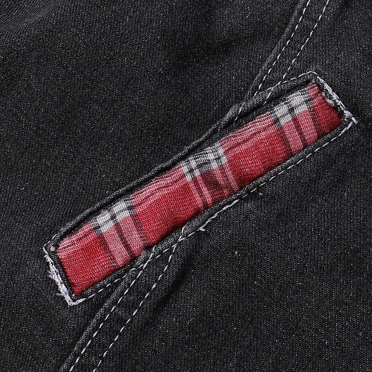 Women's Plaid Patchwork Denim Jacket