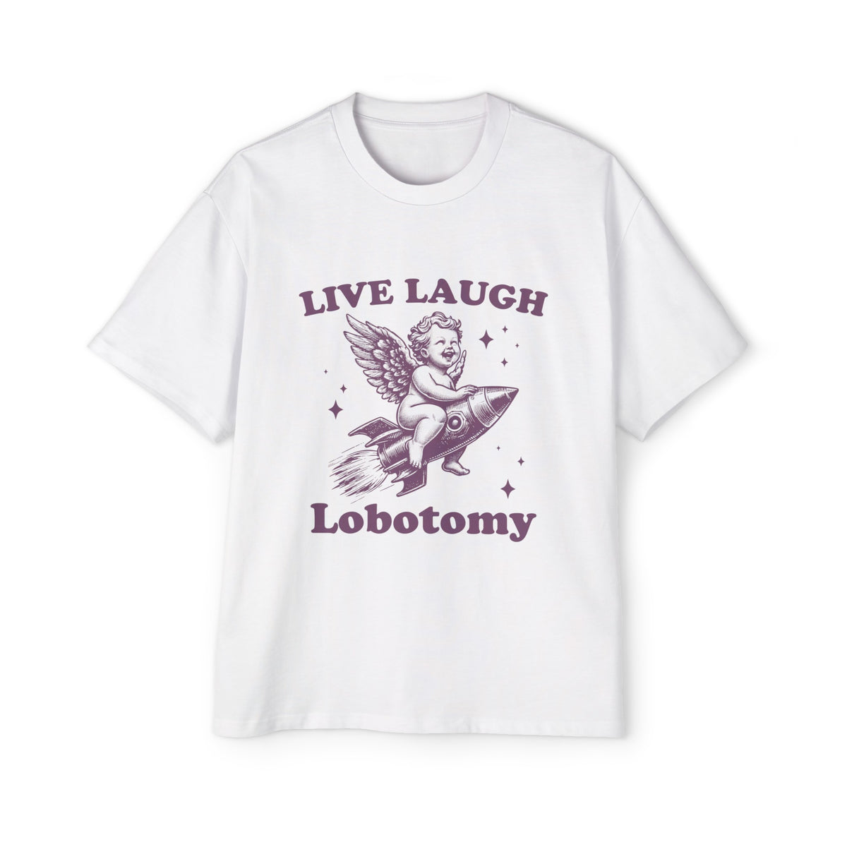 Little Angel Ride Rocket Graphic Tee-INNBLAC Fashion Apparel