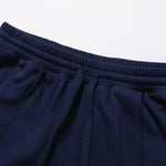 Women's Solid Pleated Cotton Shorts