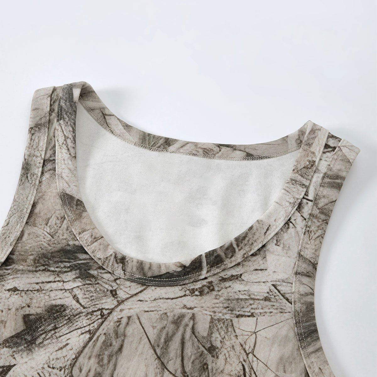Forest Print Camo Nature Inspired Sleeveless Tank