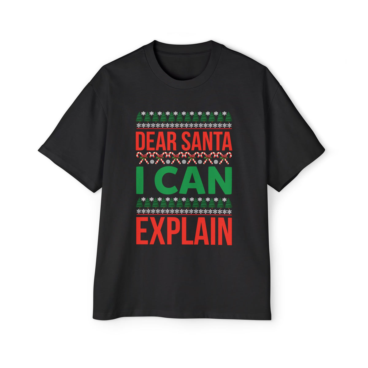 Dear Santa I Can Explain Graphic Tee-INNBLAC Fashion Apparel