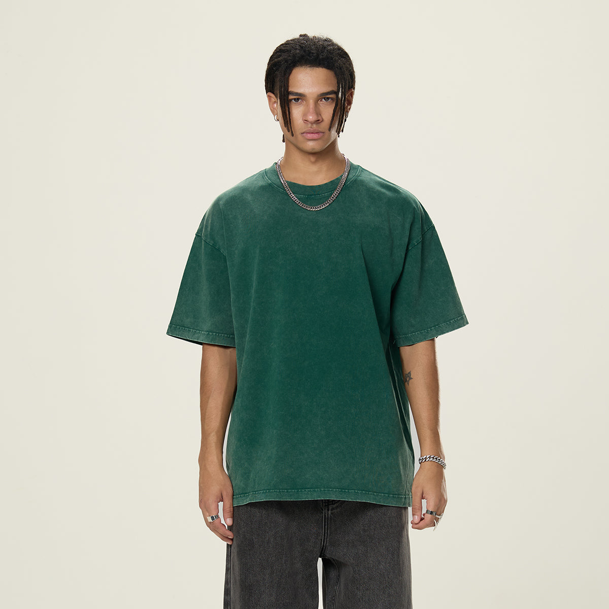 Stone Wash Oversized Cotton Tee 7.8oz