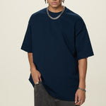 Solid Color Crew Neck Basic Tee 7.2oz