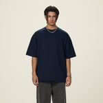 Solid Color Crew Neck Basic Tee 7.2oz