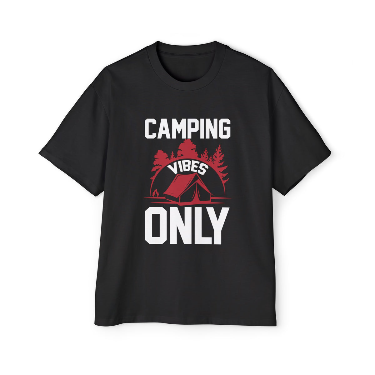 Camping Vibes Only Graphic Tee-INNBLAC Fashion Apparel