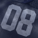 Athletic Mesh Cropped Football Jersey Number 08