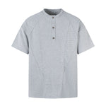 Vintage Waffle Knit Deconstructed Slim Crew Tee