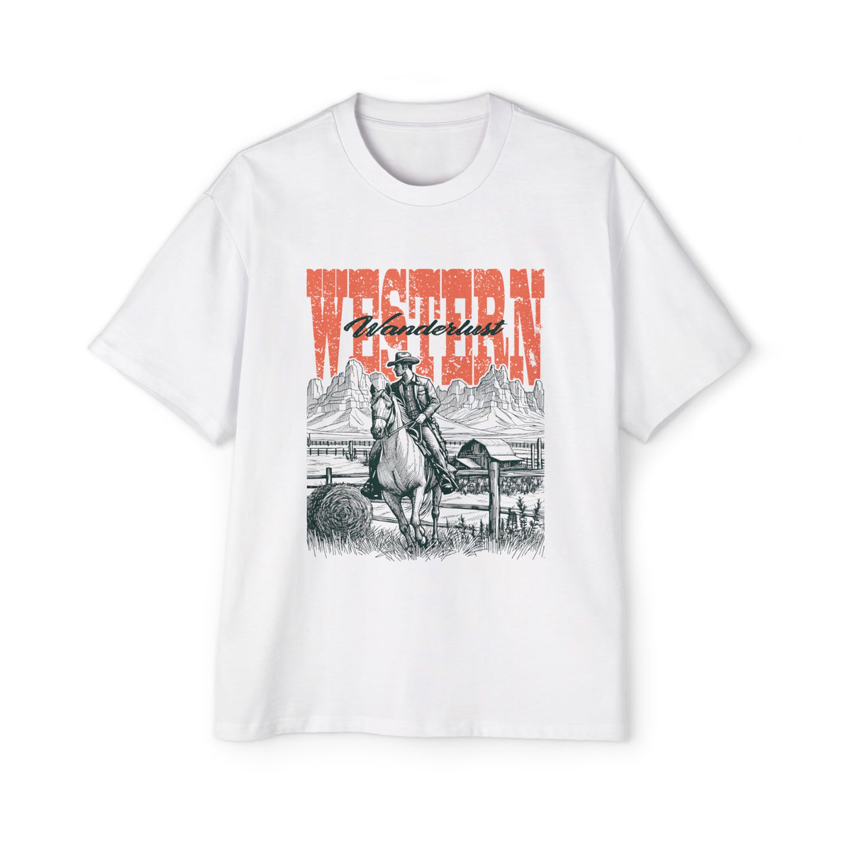Western Wanderlust Cowboy Graphic Tee-INNBLAC Fashion Apparel
