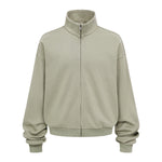 Oversized Zip High Neck Sweatshirt