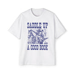 Saddle Up With A Good Book Graphic Tee-INNBLAC Fashion Apparel