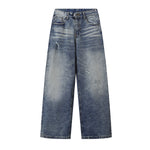 Vintage Wide Leg Distressed Relaxed Jeans