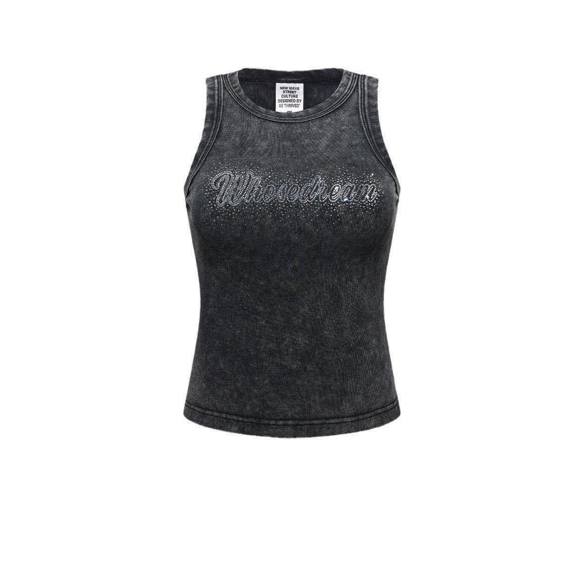 Heavyweight Faded Graphic Crop Tank-INNBLAC Fashion Apparel