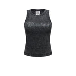 Heavyweight Faded Graphic Crop Tank-INNBLAC Fashion Apparel