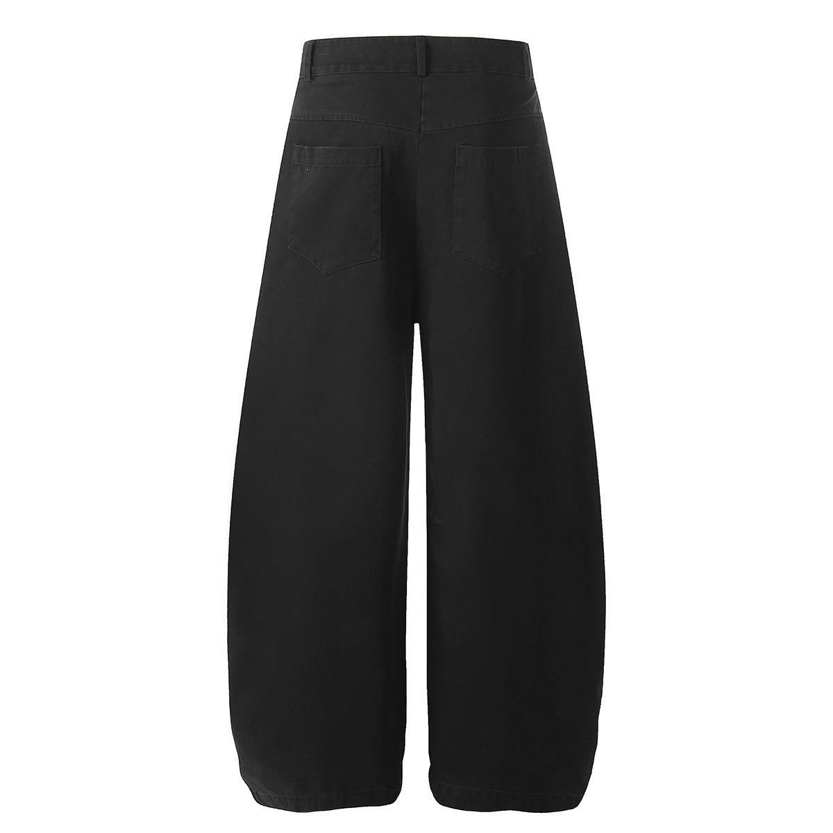 Black Wide Leg Pants Studded Accent Detail