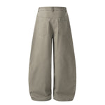 Square Stud Detail Wide Leg Pants