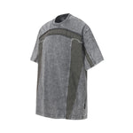 Patchwork Vintage Washed Short Sleeve Cotton Tee
