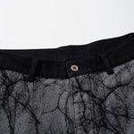 High Street RO Style Asymmetric Deconstructed Loose Wide Leg Jeans