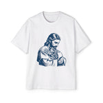 Jesus Hugs Cat Retro Graphic Tee-INNBLAC Fashion Apparel