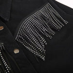 Casual All-match Tassel Denim Shirt Jacket