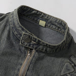 Shorts vaqueros con mariposas bordadas y adornados con perlas