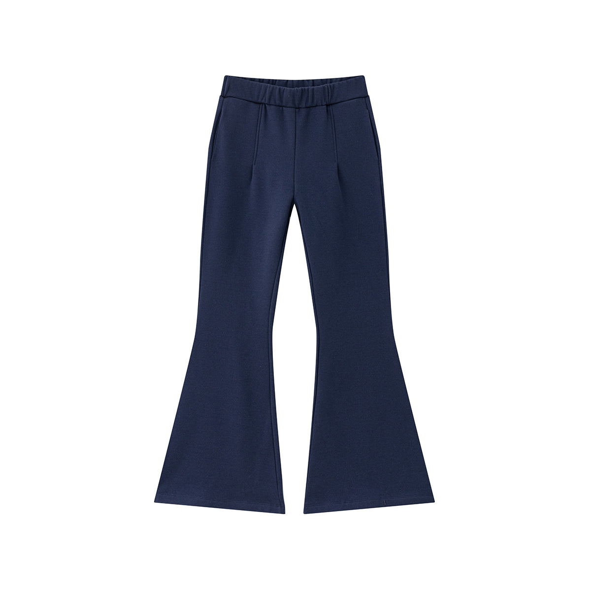 Women's Pleated Flared Plush Trousers