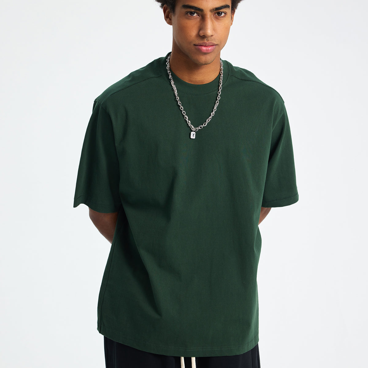 Solid Color Loose Fit T Shirt 8oz