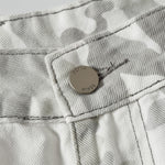 Snow Camo Combat Multi Pocket Wide Leg Cargo Pants