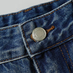 Vintage Light Wash High Waisted Flared Denim Jeans