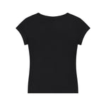 Solid-Color V-Neck Cotton T-Shirt 215gsm