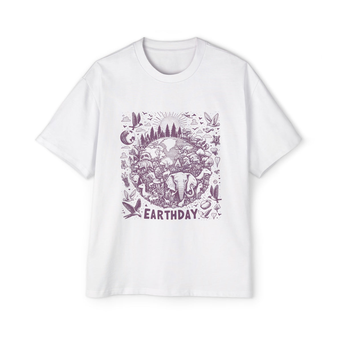 Earth Day 2024 Wild Life Graphic Tee-INNBLAC Fashion Apparel
