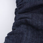 Vestido midi de mezclilla con botones delanteros y manga corta