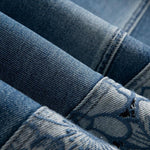 Risen Jeans Floral Embroidered Cut-Out Baggy Jeans