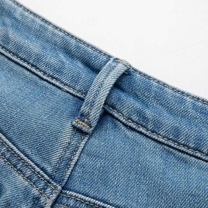 Risen Jeans Organza Patchwork Floral-Embroidered Bootcut Jeans