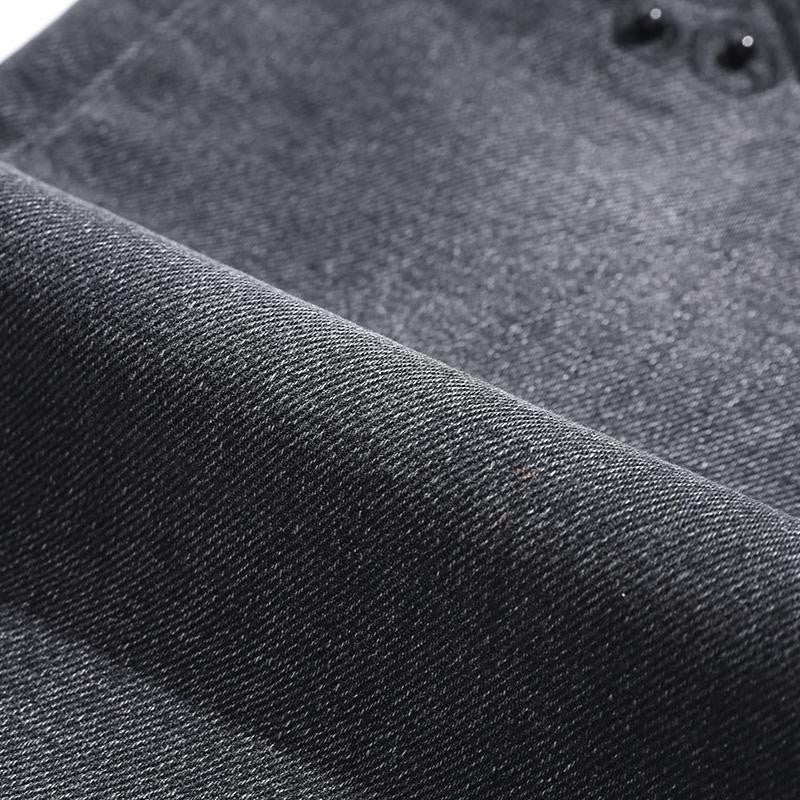 Risen Jeans Pearl-Embellished Embroidery Cut-Out Whisker Jeans