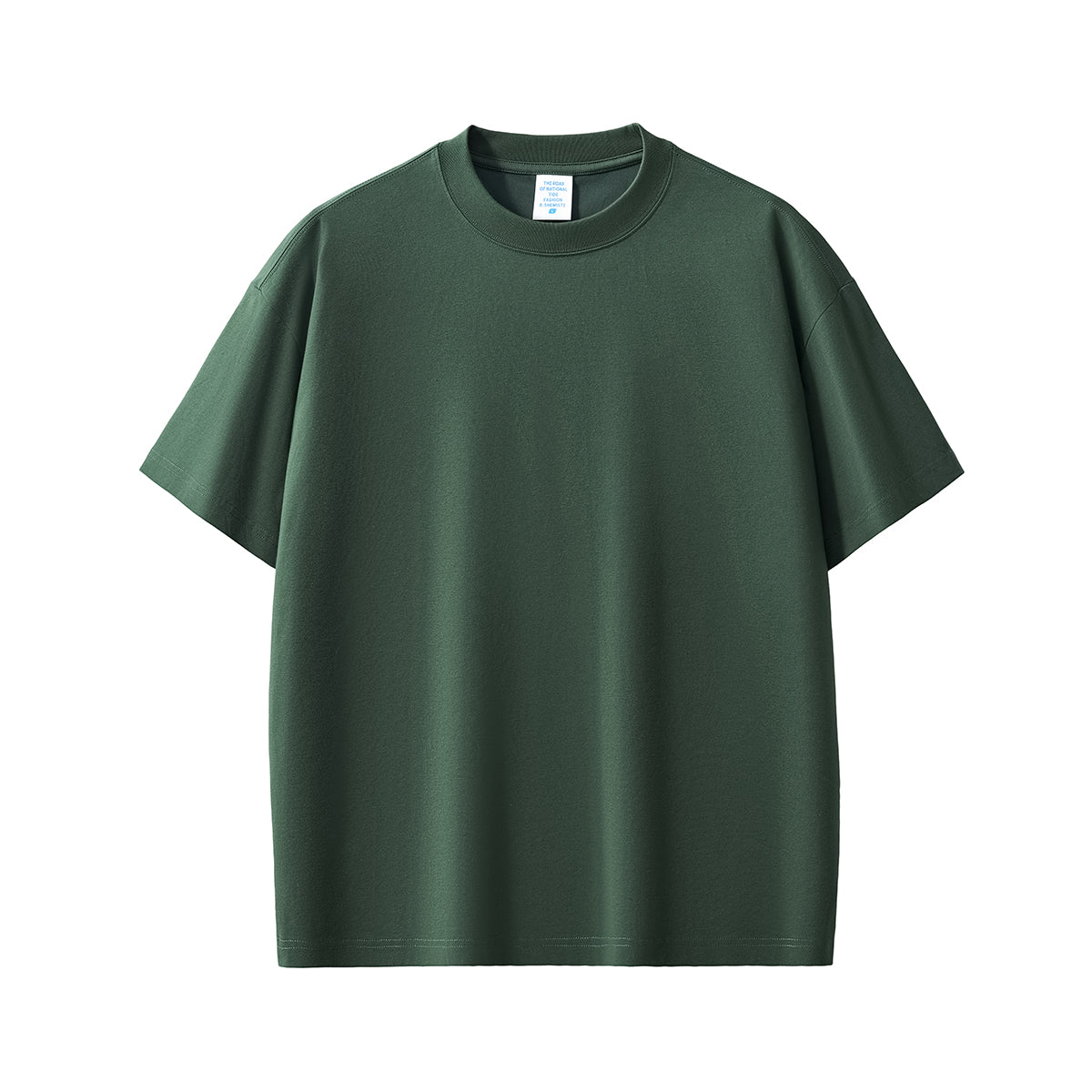 Solid Color Crew Neck Basic Tee 7.2oz
