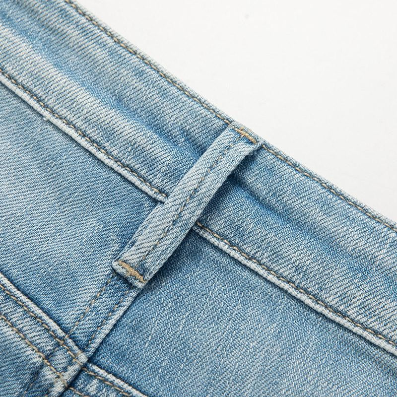 Risen Jeans Wide-Leg Rose-Embroidered Cut-Outs Jeans