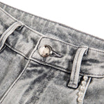 Risen Jeans Beaded-Embroidered Floral Cut-Out Ankle Jeans