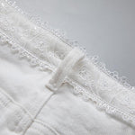 Pearl-embellished Embroidered Butterfly Denim Shorts